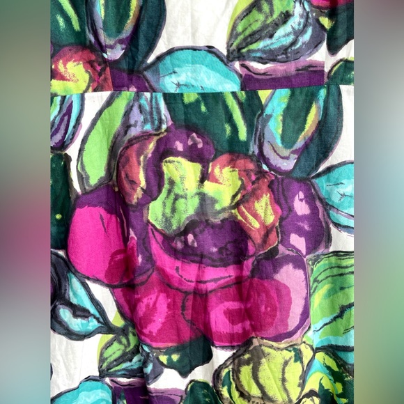 East Cotton Dress UK 12 Midi /Lined/Summer/Holiday/Floral/Classic/Elegant/Boho - Picture 8 of 13